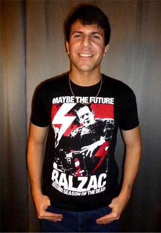 I could've worn a suit. I could've made it black and white. But I'd rather keep things accurate and just be the dude with the gold chain and the Balzac T-shirt.